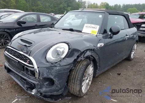 2017 Mini Convertible Cooper S из США, поврежденный, VIN WMWWG9C39H3D22503